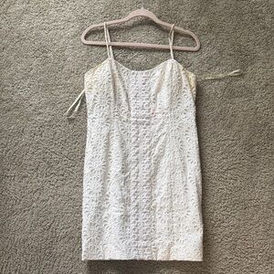 Lily Pulitzer White Lace Strap Dress